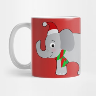 Cute Christmas Elephant Mug